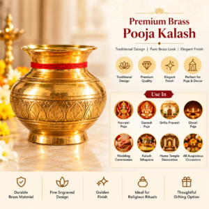 Premium Brass Pooja Kalash