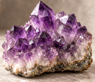 Purple Amethyst Crystal Cluster